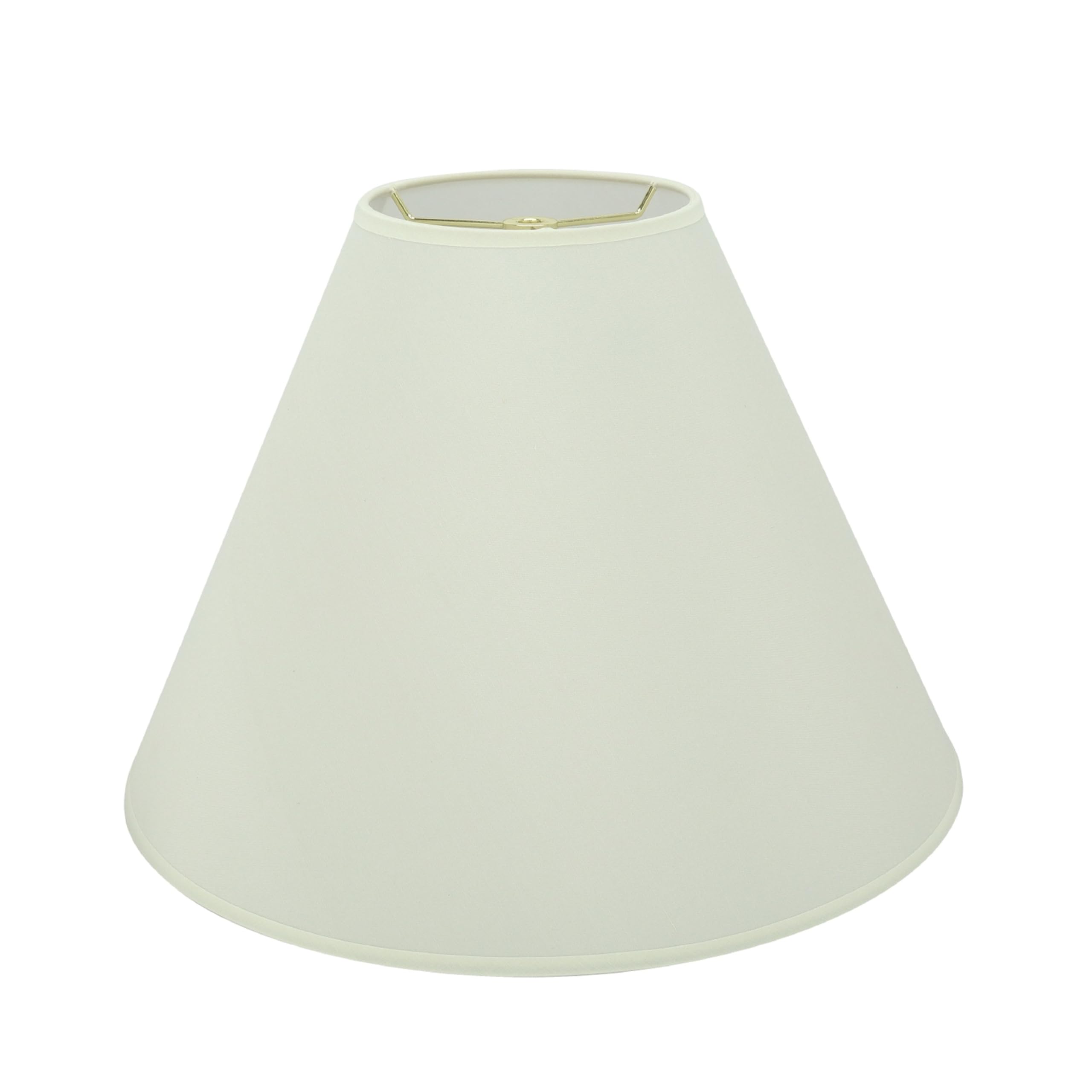 Photo 1 of Aspen Creative 32031A Transitional Hardback Empire Shape Spider Construction Lamp Shade in Off White, 16" wide (6" x 16" x 12")