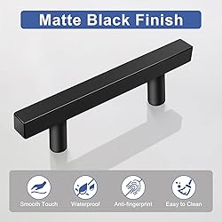 Onateel 30 Pack 6 Inch Matte Black Cabinet Pulls