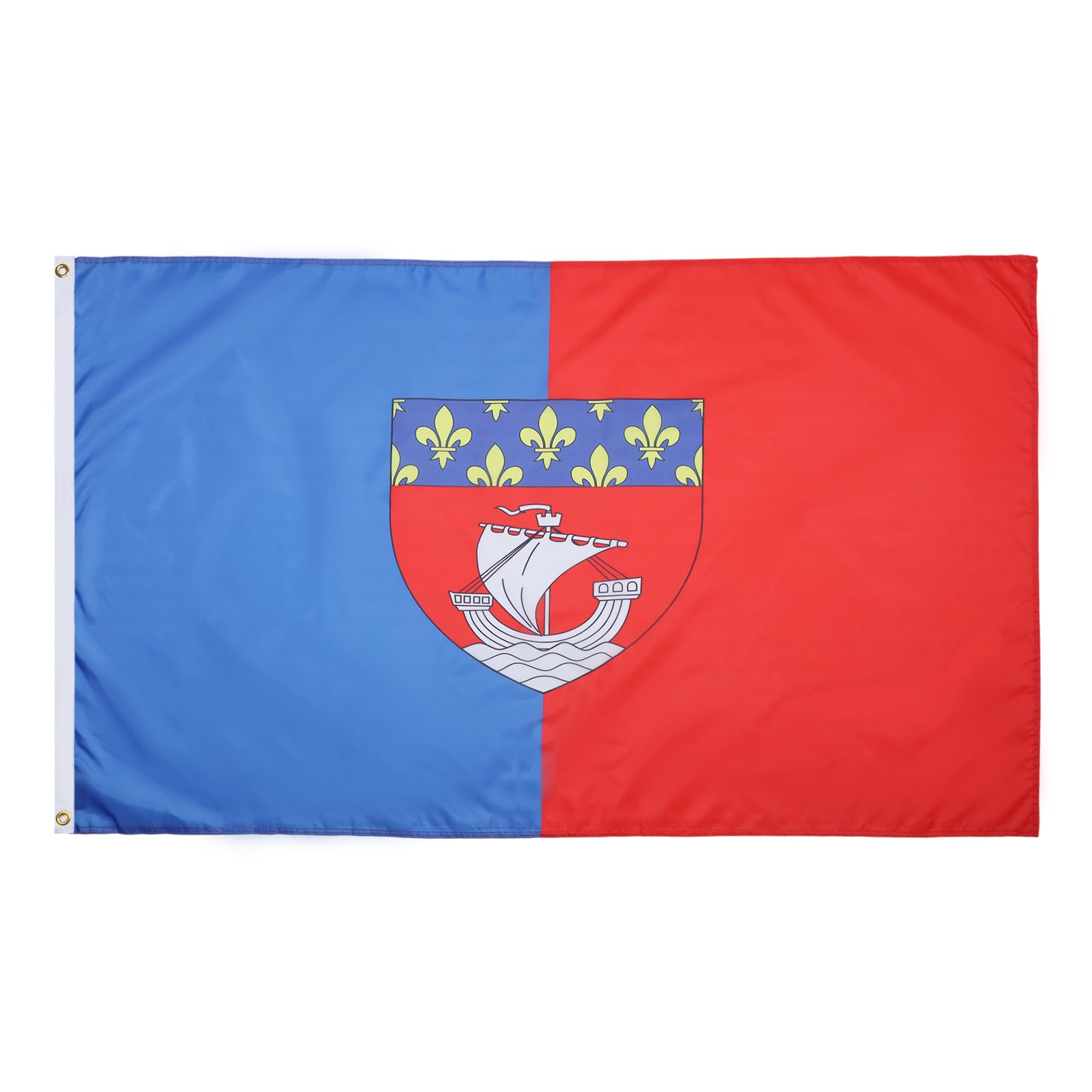 AZ FLAG - Department Of Paris Flag - 3x5 Ft - 100D Polyester Paris Banner with Two Metal Grommets - Fade Resistant - Vivid Colors - 3' x 5' Feet - 150x90 Cm — image 1
