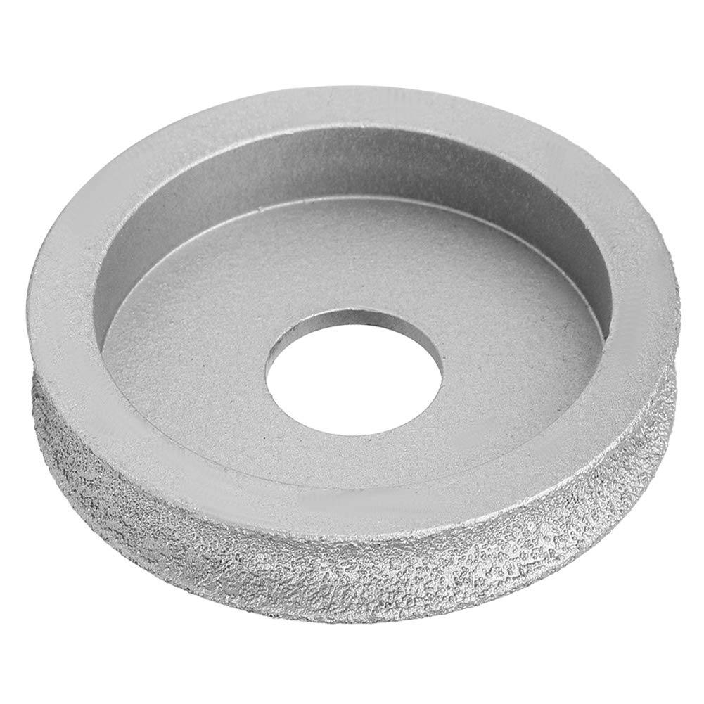 7.3cm Grinding Wheel, Brazed Grinding Tool for Quartz Stone Marble Ceramic Glass, 2cm Hole Diameter Dry or Wet Use Angle Grinder (Concave grinding wheel 1.0)