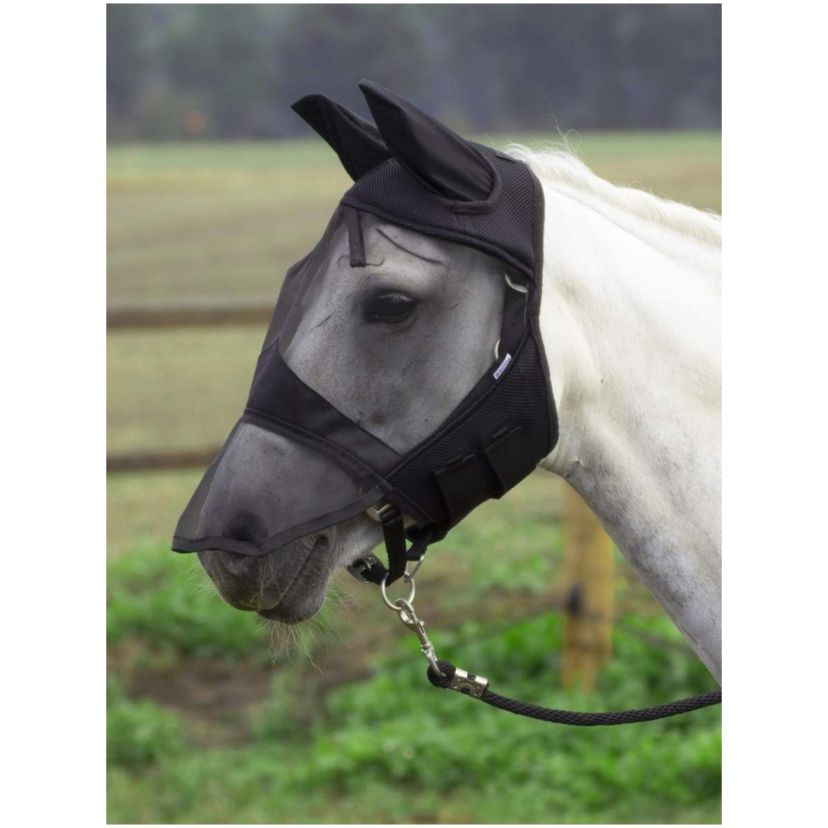 Busse Fly Cover Pro Fly Mask Warmblood Black, Horse Accessories