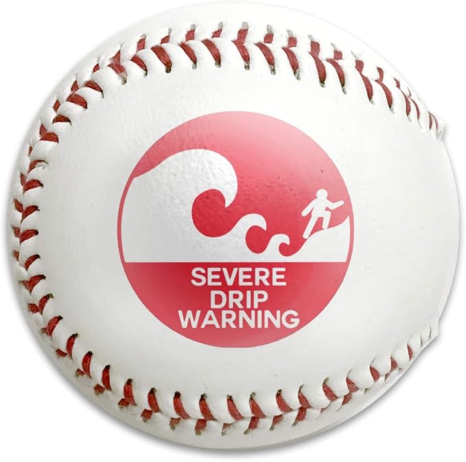 AZSX Baseball Severe Drip Warning Gifts Baseball Sports