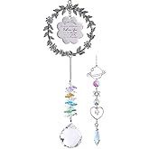 Sis Sun Catcher Gifts for Sisters Birthday, Crystal Suncatcher for Window, Rainbow Maker Hanging Ornament Gift for Sister Birthday Christmas, Best Sister Ever, My Best Friend Ideas