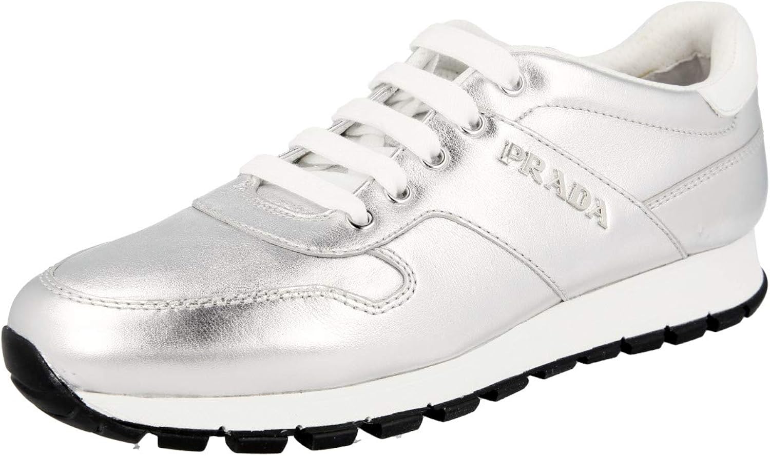 womens white prada trainers