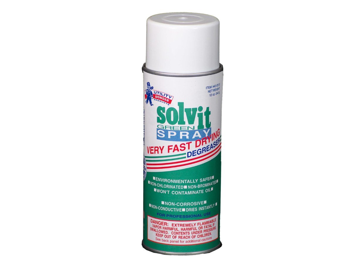 Utility Wonder 400510 12oz Aerosol Solvit Green Fast Drying Degreaser Industrial