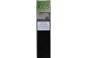 KCS 2 pc of 15" x 18" Counted Cross Stitch Cotton Aida Cloth Needlework Fabric (Black, 16CT)