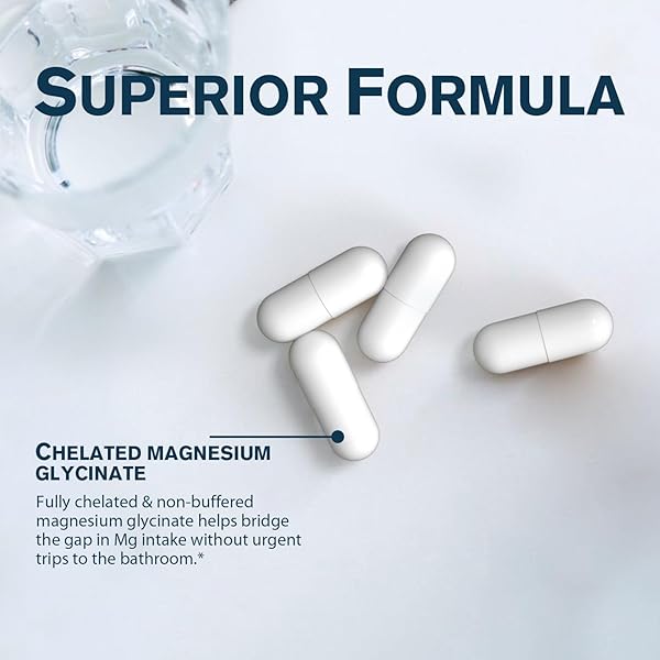 VITAMISTIC MAGNESIUM GLYCINATE, CHELATED, HIGHLY BIOAVAILABLE, FULLY REACTED & NON-BUFFERED, GENTLE ON THE STOMACH, 140 MG ELEMENTAL MAGNESIUM, FOR SLEEP, BONE, MUSCLE, NON GMO, 120 VEGAN CAPS