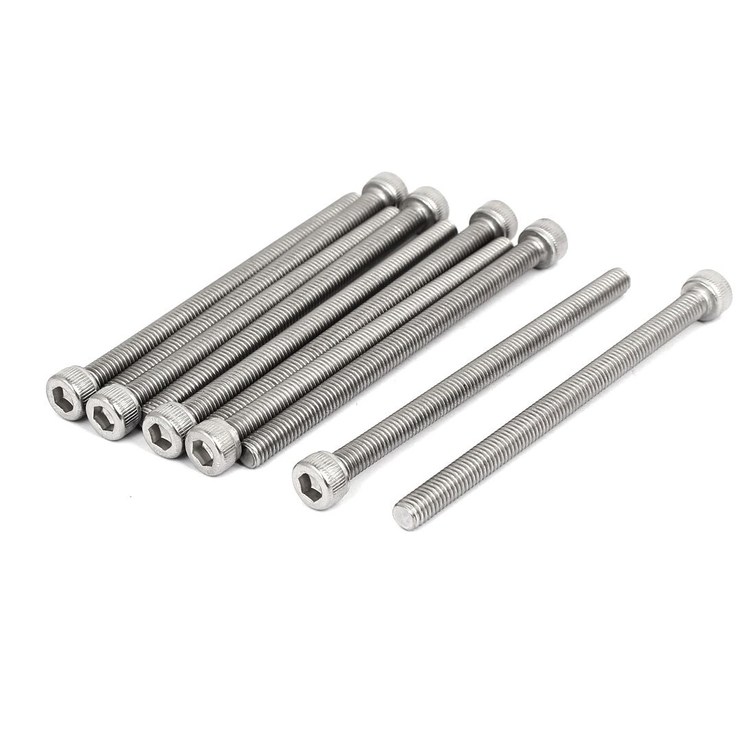 Uxcell M6 x 90mm Thread 304 Stainless Steel Hex Socket Head Cap Screw Bolt DIN912 10pcs