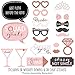 Big Dot of Happiness Bride Squad - Rose Gold Bridal Shower or Bachelorette Party Photo Booth Props Kit - 20 Count