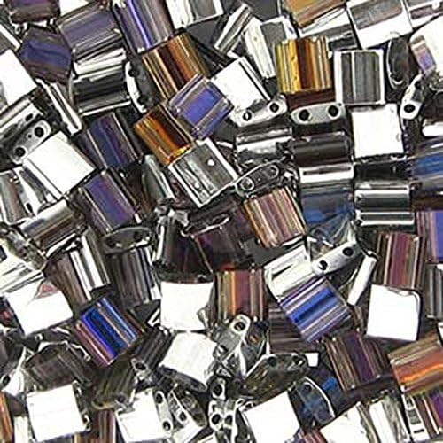 Crystal Helio Miyuki Tila Beads 7.2gm 2 Hole Seed Bead 5x5mm