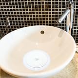 kuou 6 Inch Silicone Drain Stopper White Bath Plug for Sink Tub Kitchen view 2