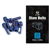 CNC Bike Stem Bolts，Stem Bolts for BMX/MTB/Road Bike with Washers（Red/Blue/Orange/Green/Rainbow）