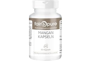 Manganèse 4mg - gluconate de manganèse - organique - bien résorbable - 90 gélules - substance pure