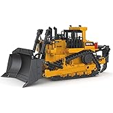 fisca 1/50 Diecast Bulldozer Model Metal Construction Vehicle Toy
