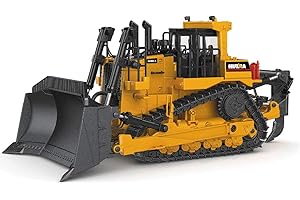 fisca 1/50 Diecast Bulldozer Model Metal Construction Vehicle Toy