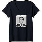 Women's The Office Not Superstitious V-Neck T-Shirt