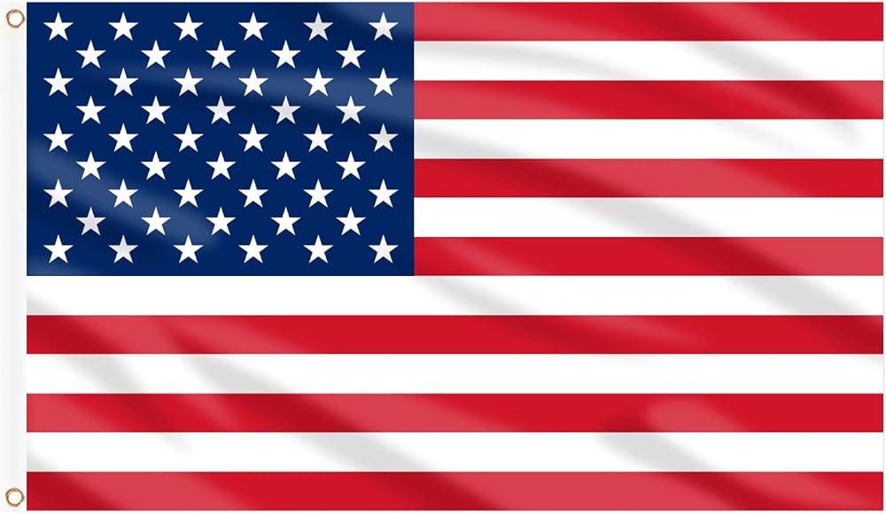 AhfuLife USA Flag 5ft x 3ft Double Sided with Brass Eyelets 150x90cm