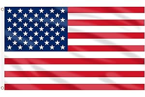 AhfuLife American Flag for Outside 3x5 Ft, Large America Flag Double Side with Brass Eyelets for American Party Decorations, 