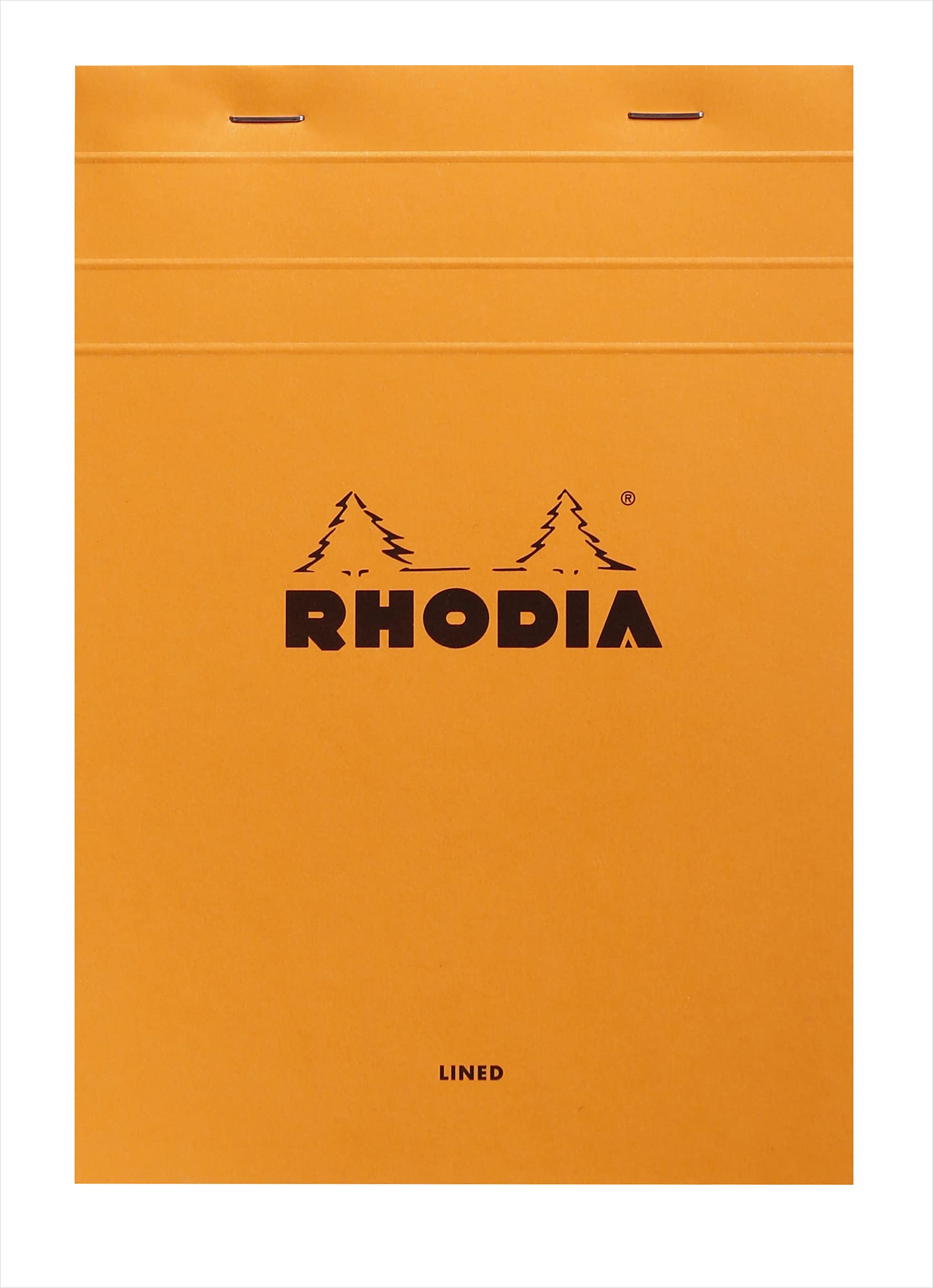 RHODIA 15600C - Stapled Notepad N°15 Giant pad Orange - A5 - Ruled - 150 Detachable Sheets - 80G Clairefontaine Paper - Soft, Resistant and Waterproof Coated Card Cover - Basics