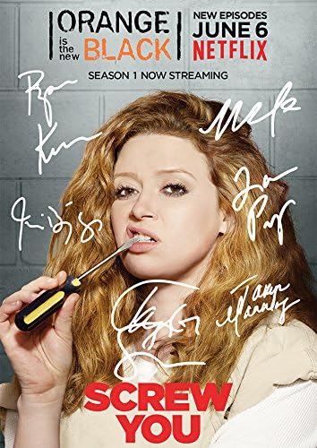 Orange is The New Black Tv Print Piper Kerman, Taylor Schilling, Laura Prepon, Jason Biggs, Natasha Lyonne, Taryn Manning (11.7" X 8.3")