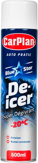CarPlan Blue Star De-Icer 600 ml Aerosol Windscreen Defrost