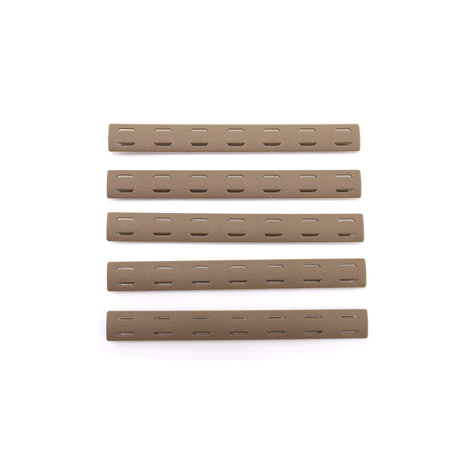 Trirock 5-pack TAN/FDE Heat Resistant Non-slip Handguard Protector Rubber Rail Cover Fits MLK cutout Picatinny rail