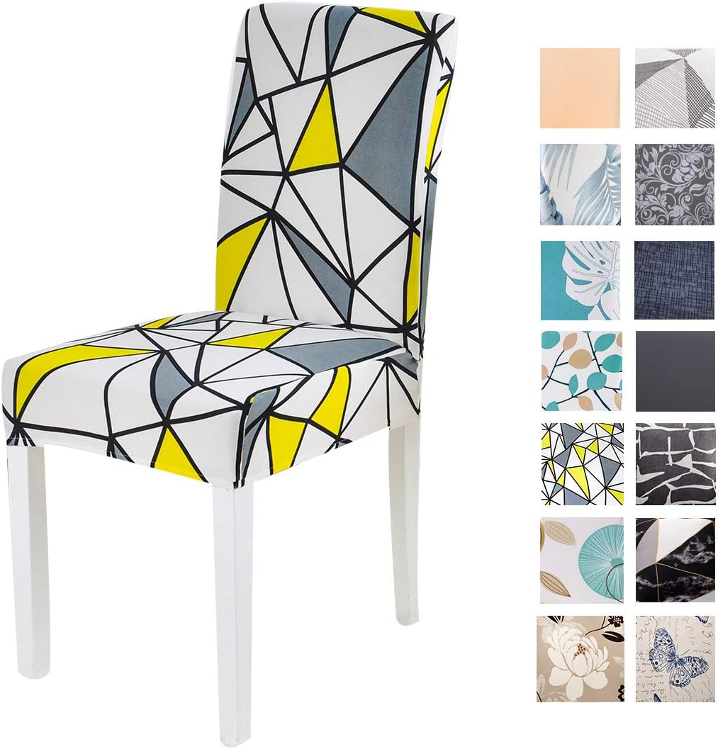 FORCHEER Chair Cover Strech Dining Chair Slipcovers Washable Removable Spandex Kitchen Room Chair Seat Covers