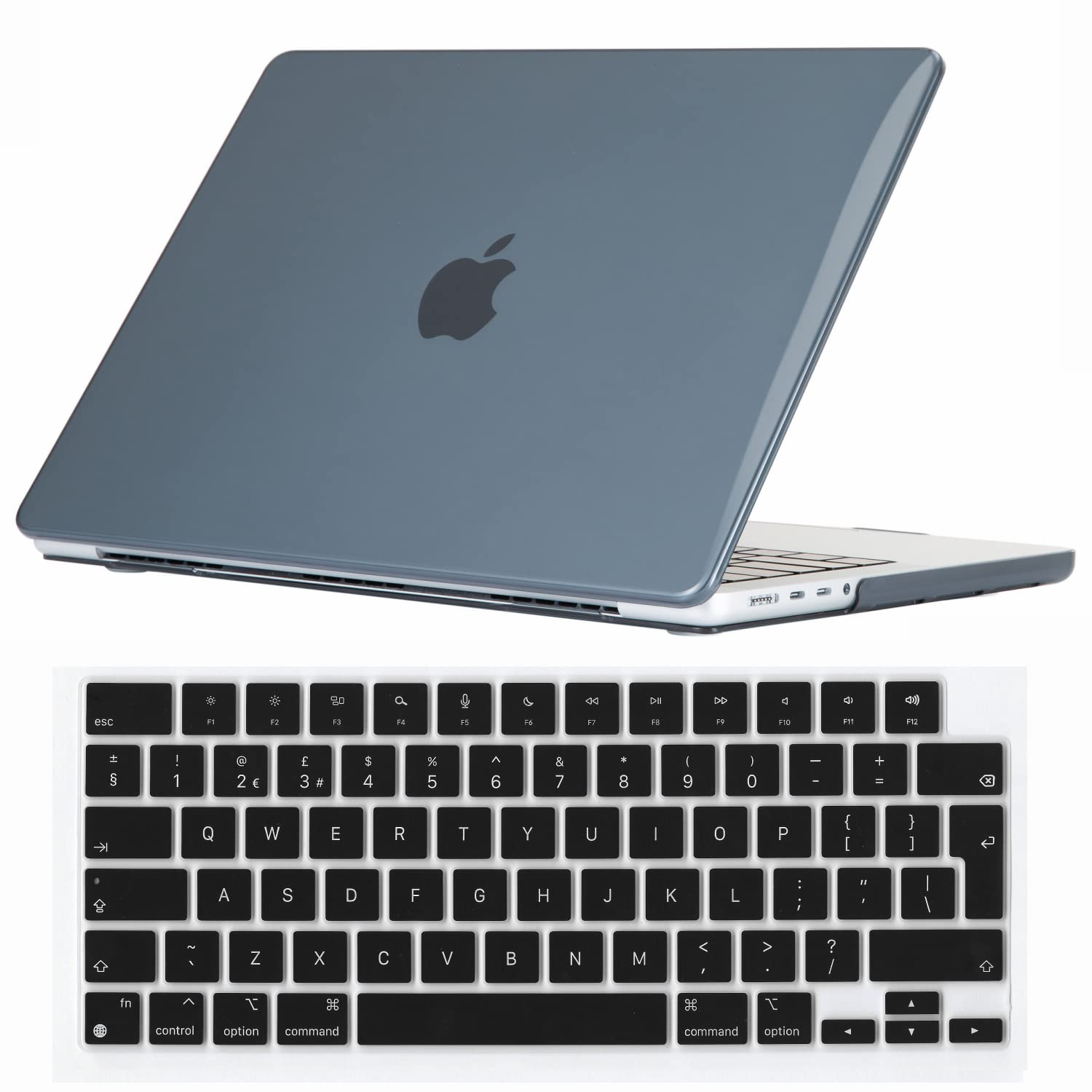 Se7enline Compatible with 2024 2023 2022 2021 MacBook Pro 16 inch Case Hard Laptop Cover for Mac Pro 16-inch Model A2991 A3403 A2780 A2485 M4 M3 M2 M1 & Keyboard Protective Cover, Crystal Black