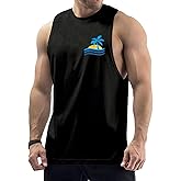 InleaderStyle Mens Tank Tops Beach Summer Casual Sleeveless Shirts Graphic Cotton Tank Tops for Men Gym Workout