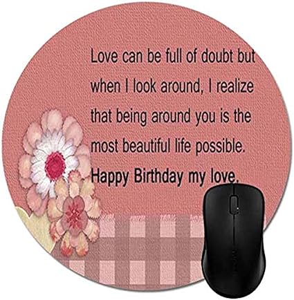 Auguri Di Compleanno Romantici Carini Per Il Tappetino Per Mouse Fidanzato Amazon It Elettronica