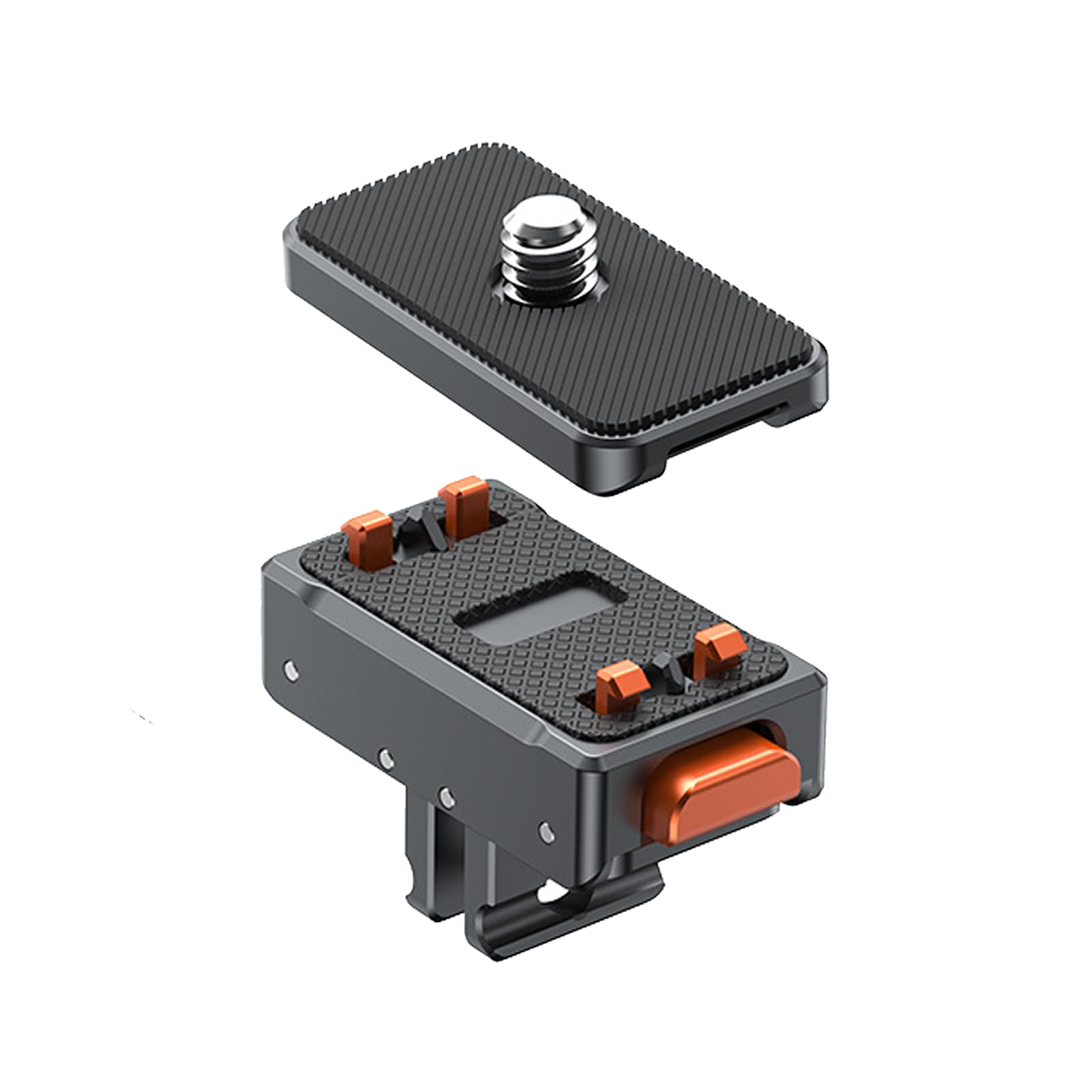 Plyisty Magnetic Quick Release Mount with 1/4" Screw Plate for Ace/Ace Pro/X3/X2/Osmo Action 4 and More, Aluminum Alloy Magnetic Mount Adapter