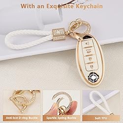 PIFOOG for Nissan Key Fob Cover TPU Soft Keychain