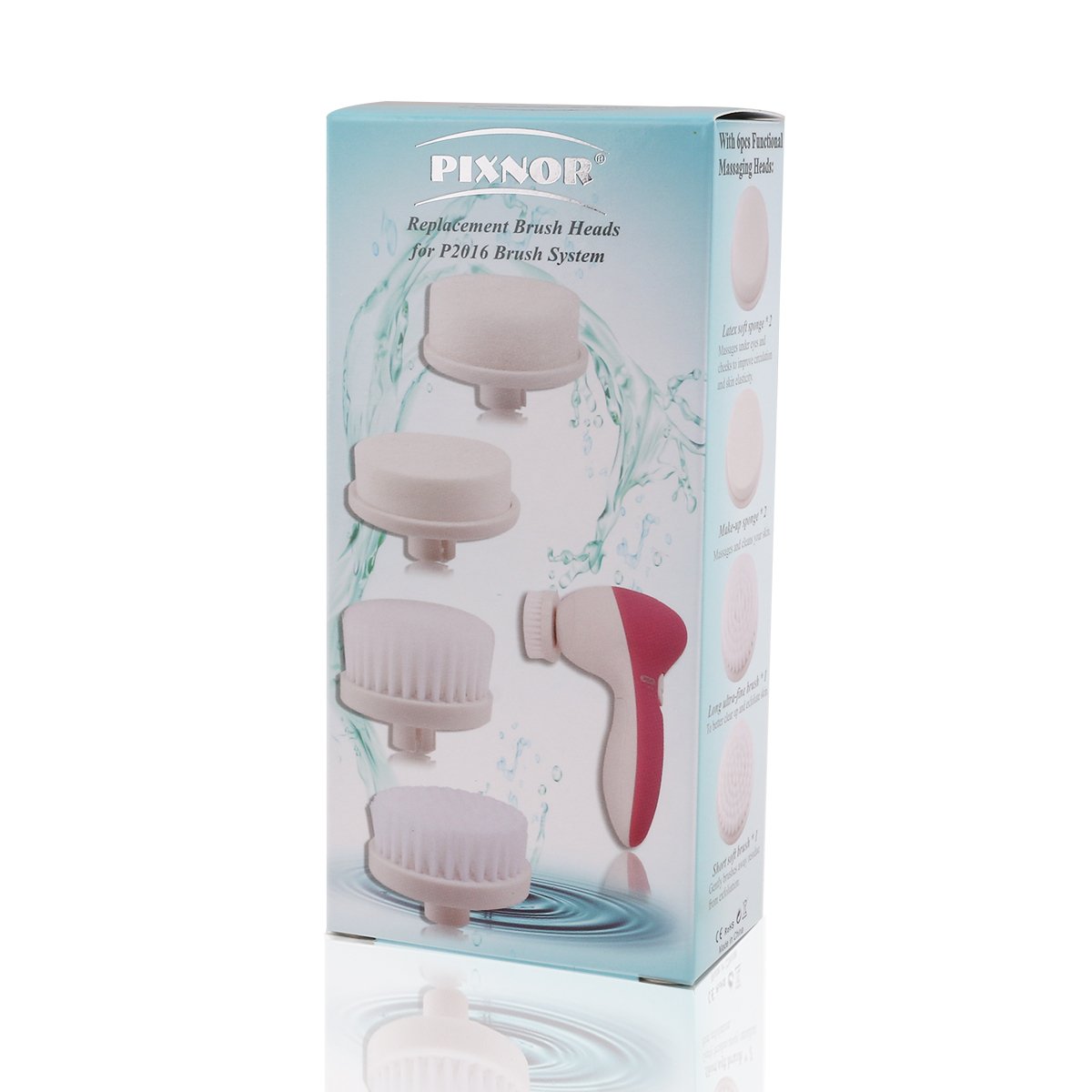 PIXNOR 6 Pieces Replacement Brush Heads ONLY for OUR corresponding 7in1 Facial Brushes: Beauty