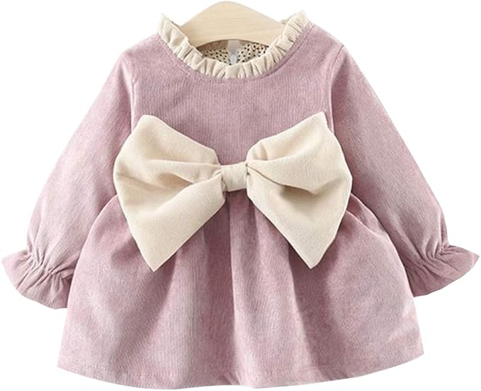 Amazon Co Jp ラランドリー Laraandlory ベビー服 女の子 ワンピース ドレス ミニドレス トップス フリル チュチュ スカート キッズ服 子供服 可愛い 秋冬春 3ヶ月 3歳 服 ファッション小物
