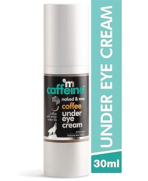 mCaffeine Naked & Raw Coffee Under Eye Cream | Relieves Dark Circles | Caffeine, Vitamin E | Paraben & Mineral Oil Free | 30 ml