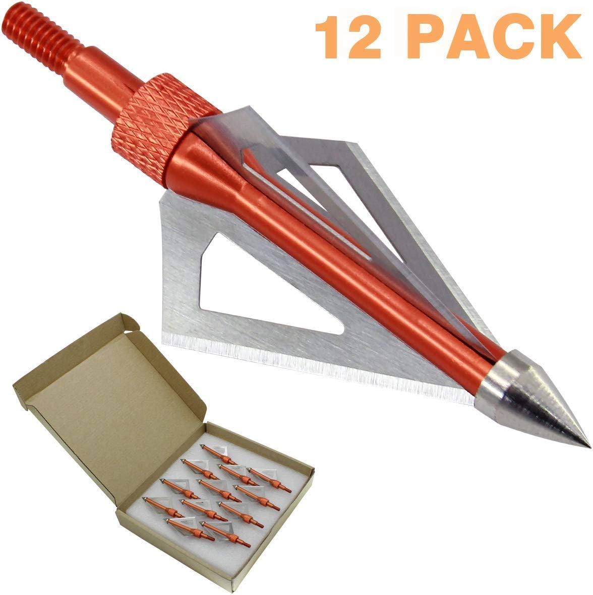 Maifield 125 Grain 3 Fixed Blade Bowhunting Broadheads 6 Pcs 1 1/4