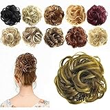 FESHFEN Scrunchy Scrunchie Hair Bun Updo Hairpiece Hair Ribbon Ponytail Extensions Hair Extensions Wavy Curly Messy Hair Bun Extensions Donut Hair Chignons Hair Piece Wig-9H19