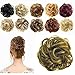 FESHFEN Synthetic Hair Bun Extensions Messy Hair Scrunchies Hair Pieces for Women Hair Donut Updo Ponytail