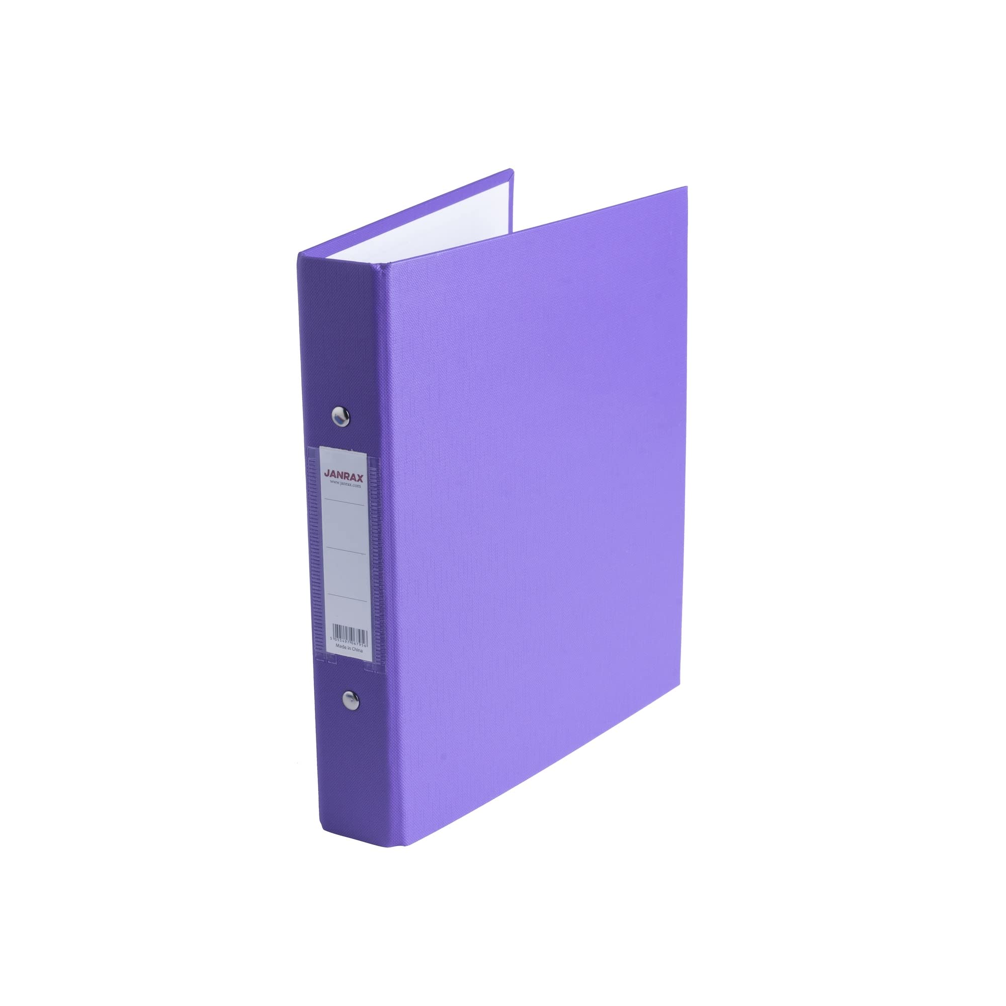 A5 Small Purple Paper Over Board Ring Binder by Janrax