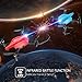 Holyton Mini RC Battle Drones with Infrared Fighting Function, Altitude Hold Mode, Headless Mode and 3D Flips, RTF Quadcopter Easy Fly for Kids and Beginners, Color Blue and Red, Pack of 2