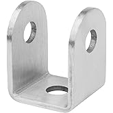 GBGS 10 Pcs U Bracket for 1-1/4" Panels,Bracket Stamped 304 Stainless Steel