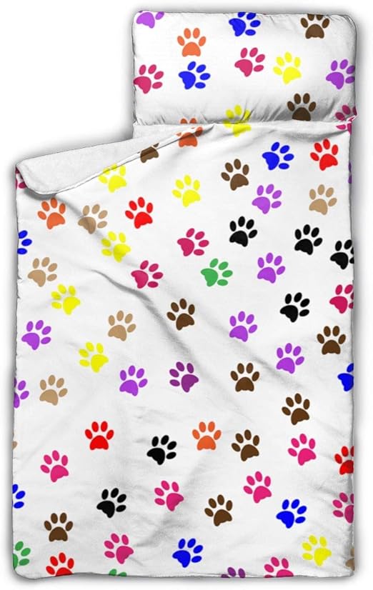 Amazon Com Yuyuy Toddler Nap Mat Dog Paw Prints Children Sleeping