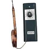 W1609-101 Refrigeration Thermostat TH-1609 Temperature Control from -30 Degrees F to 90 Degrees F (-34 Degrees C to 32 Degrees C), 5 Ft Capillary, Dual Scale Temperature Dial(℉ &amp; ℃)