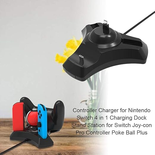 Amazon Joy Con Pro コントローラー 充電 スタンド Nintendo Switch 3 Way充電可能 ニンテンドー スイッチ プローコントローラー 充電ホルダー チャージャー 周辺機器 アクセサリ