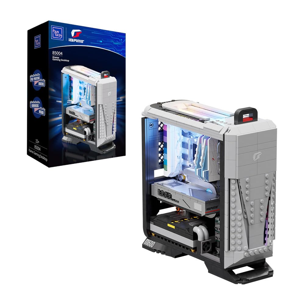 Photo 1 of BRICKKK Technic Clamping Building Blocks Set PC Desktop Computer Building Set for Adult, PC Desktop Computer Building Kit, Creative Collectible Build-and-Display Model for Home or Office