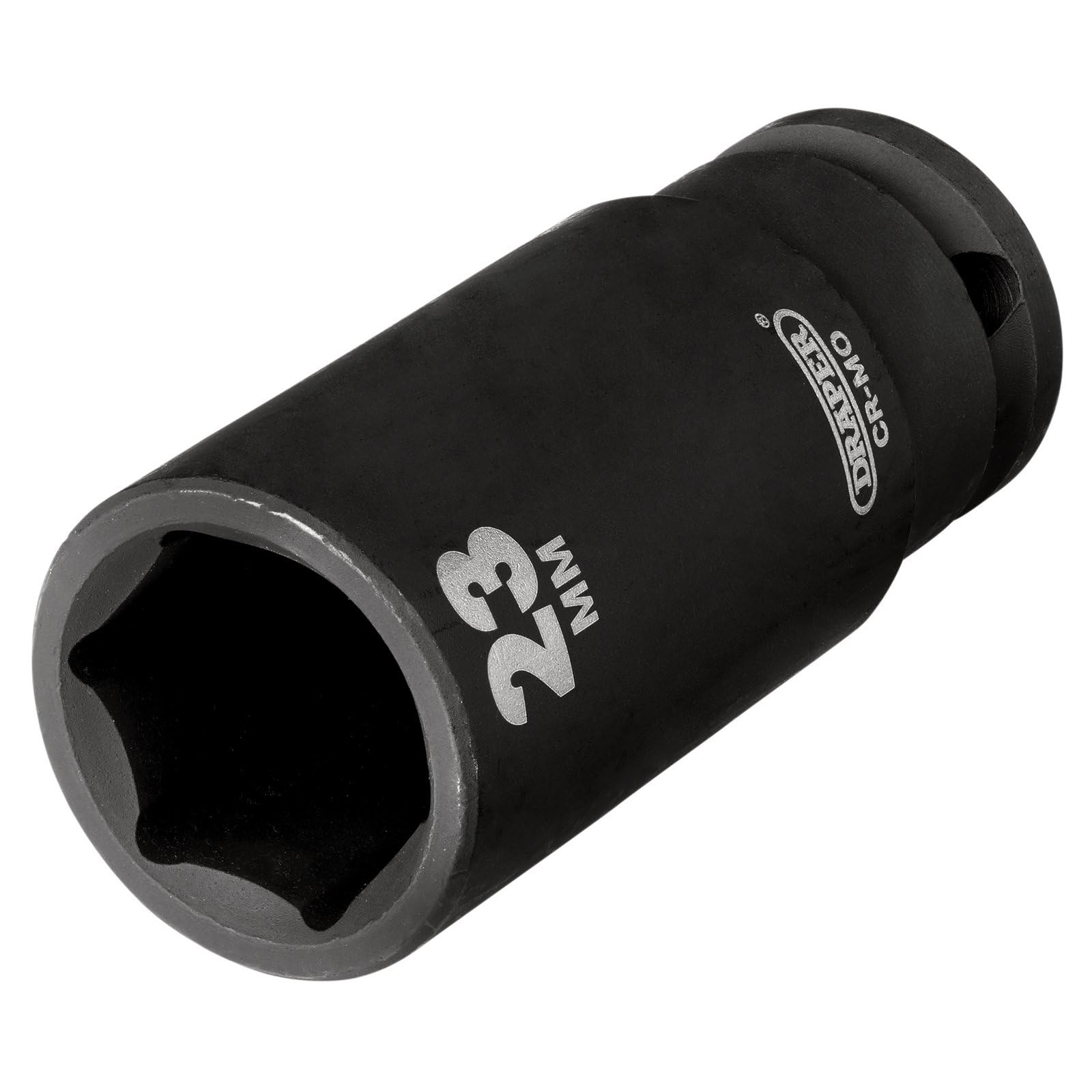 Draper Hi-TORQ® Deep Impact Socket, 1/2" Sq. Dr., 23mm - 20192-6-Point CR-MO Steel