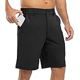 BGOWATU Mens Golf Shorts Stretch Dress Shorts Dry Fit Casual Hiking Cargo Shorts for Summer with Pockets
