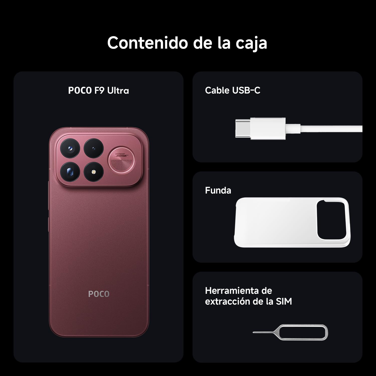 Poco F9 Ultra, 16+512, Cereza Oscuro, 8050mAh, Carga 100 W