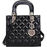 Women Purse Tote Bag Fashion Ladies PU Leather Top Handle Crossbody Handbags Satchel Quilted Shoulder Bag