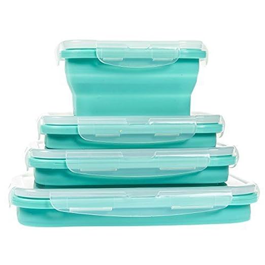 4 Pack soporte de pilas plegable recipientes de almacenamiento de ...